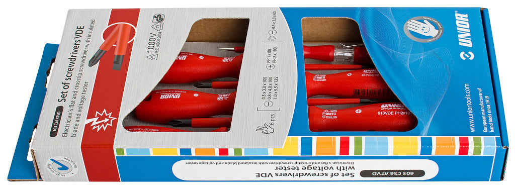 Unior Insulated screwdriver set for checking voltage| Advanced solutions tools| حلول متقدمة للعدد