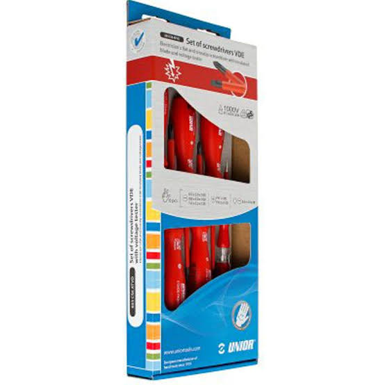 Unior Insulated screwdriver set for checking voltage| Advanced solutions tools| حلول متقدمة للعدد