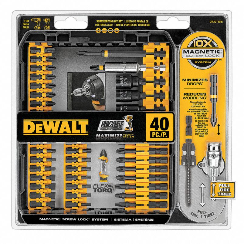 Dewalt SCREWDRIVING BIT SETS WITH TOUGHCASE®