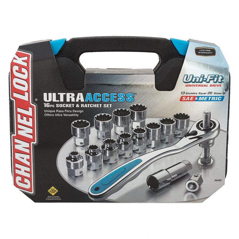 16 PC. PASS-THRU UNI-FIT® SOCKET SET