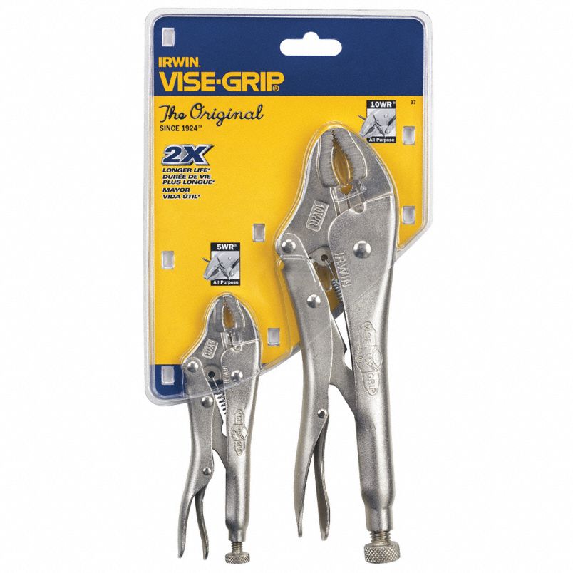 2 Pieces Locking Pliers Tool Set