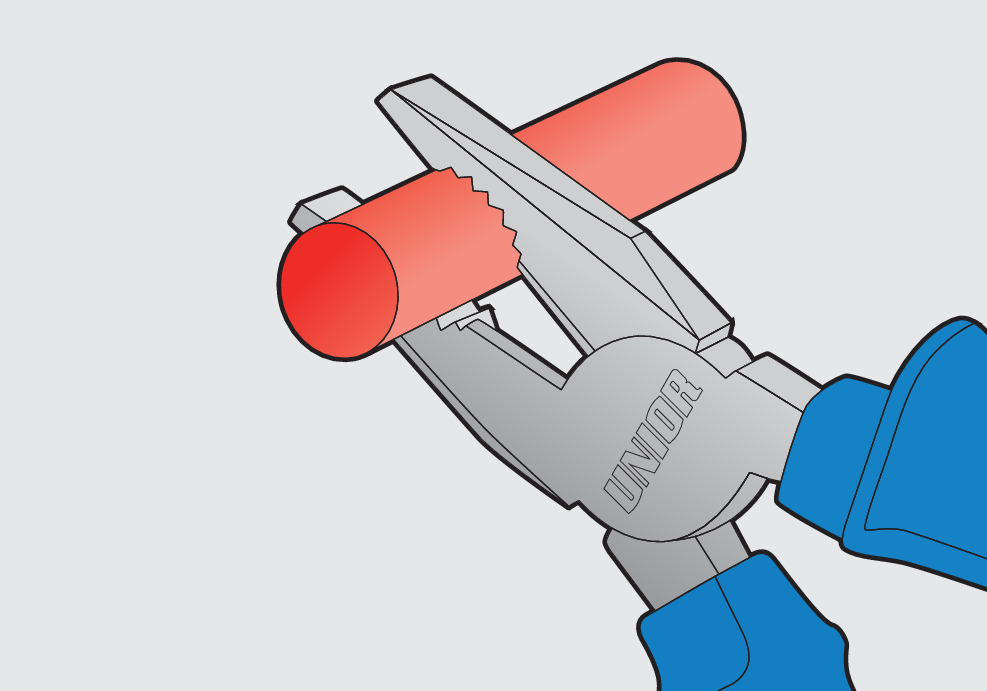 Unior pliers with blue handle - 405/4G | Advanced solutions tools| حلول متقدمة للعدد