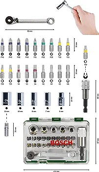 Bosch accessories and tools set 27 pieces| Advanced solutions tools| حلول متقدمة للعدد