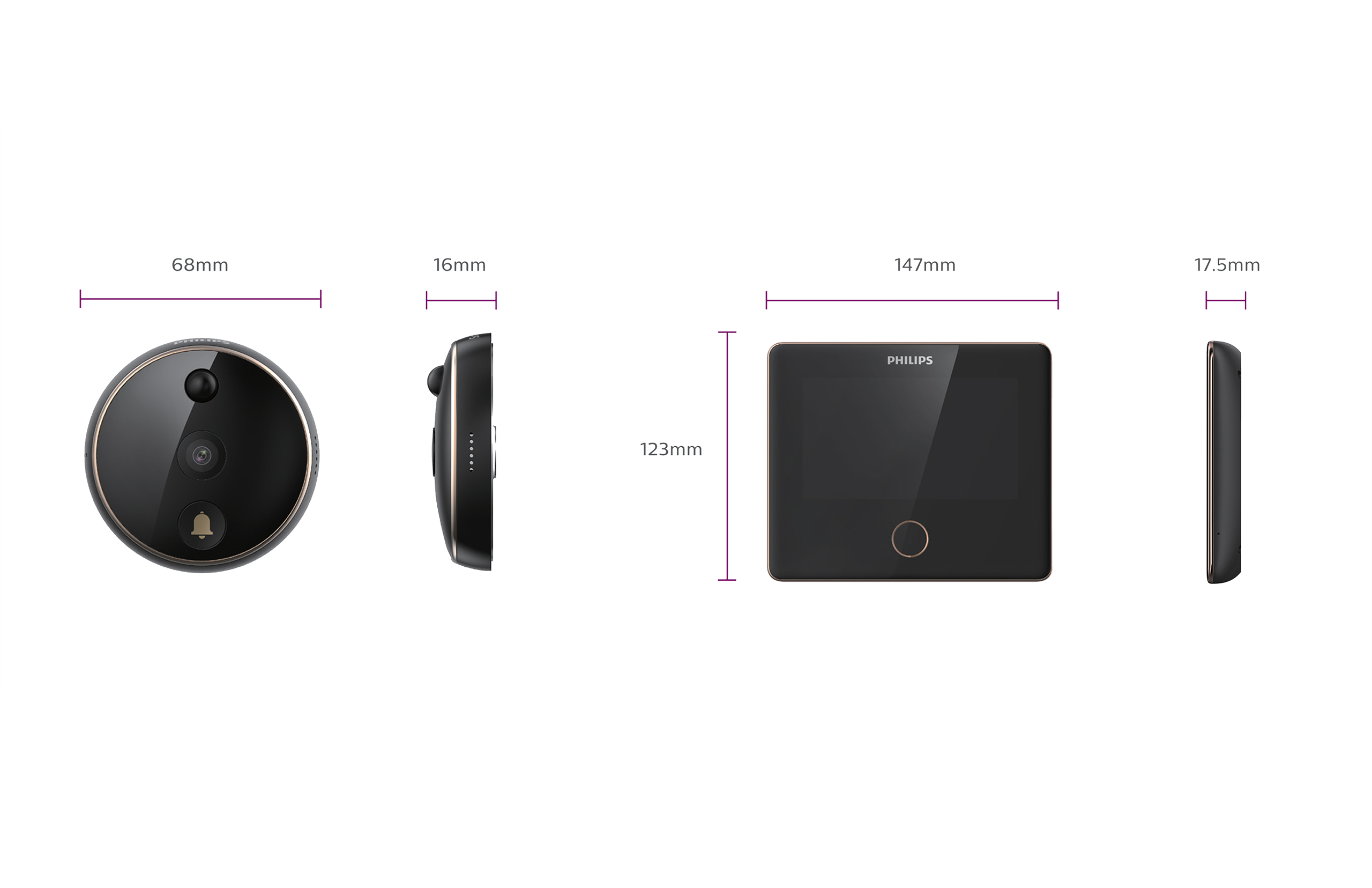 Philips digital door viewer