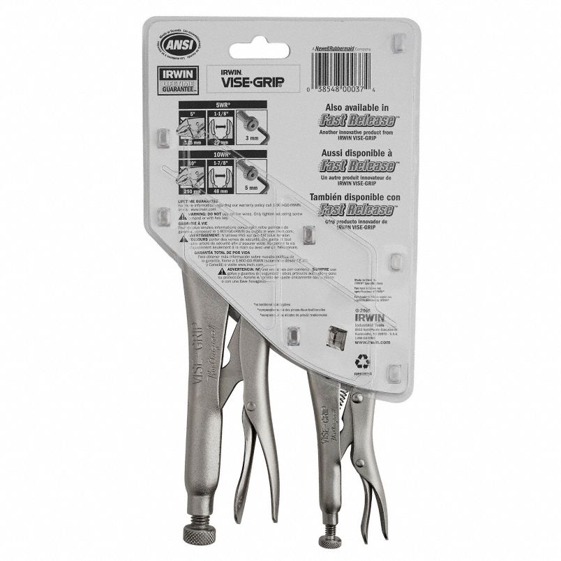 2 Pieces Locking Pliers Tool Set