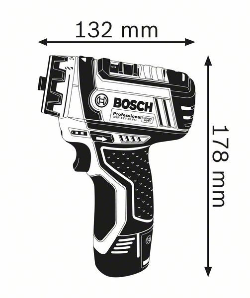Bosch Cordless Drill Driver GSR 12V 15 FC Professional