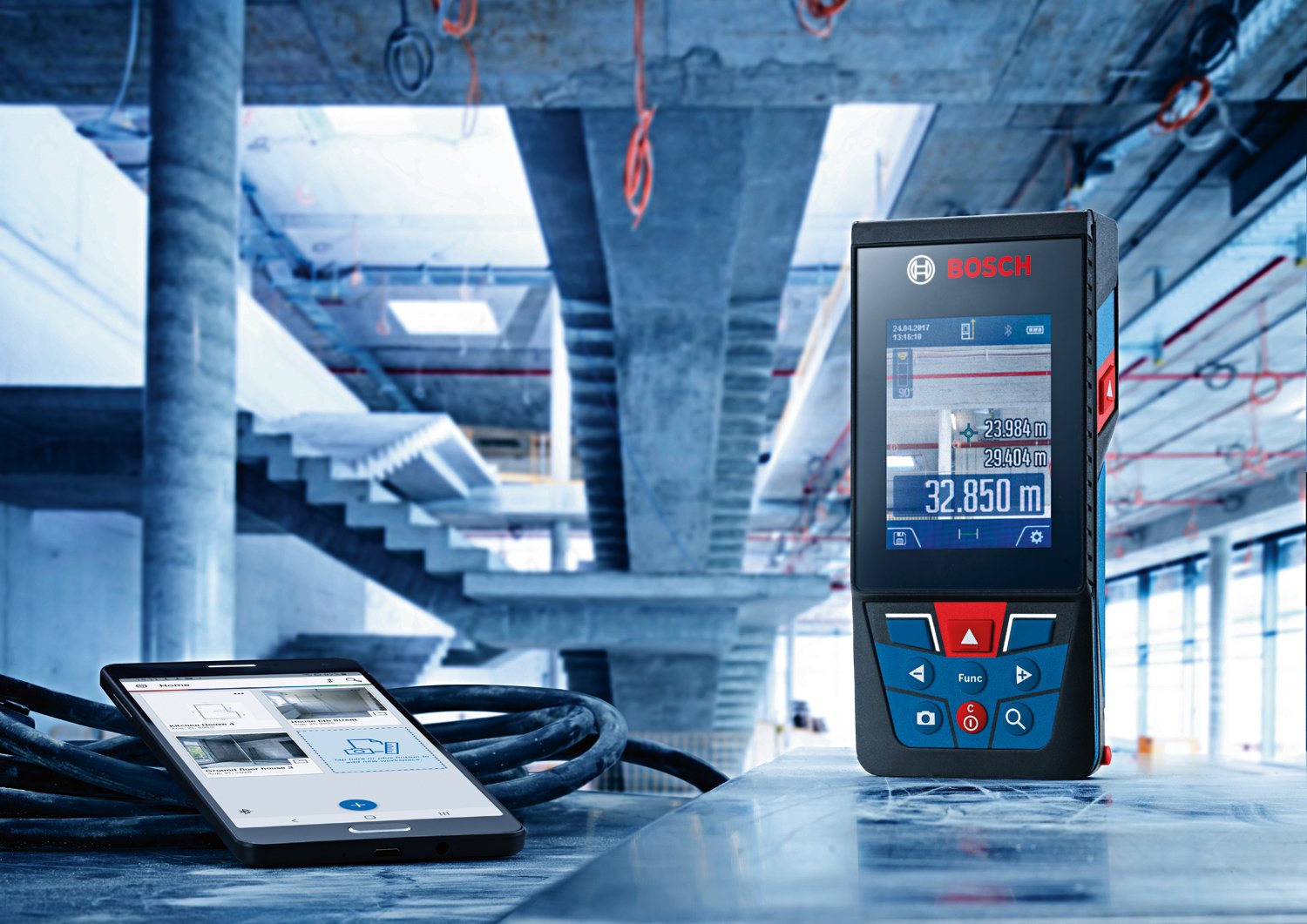 Laser Measure GLM 120 C Professional - Advanced Solutions Tools II حلول متقدمة للعدد